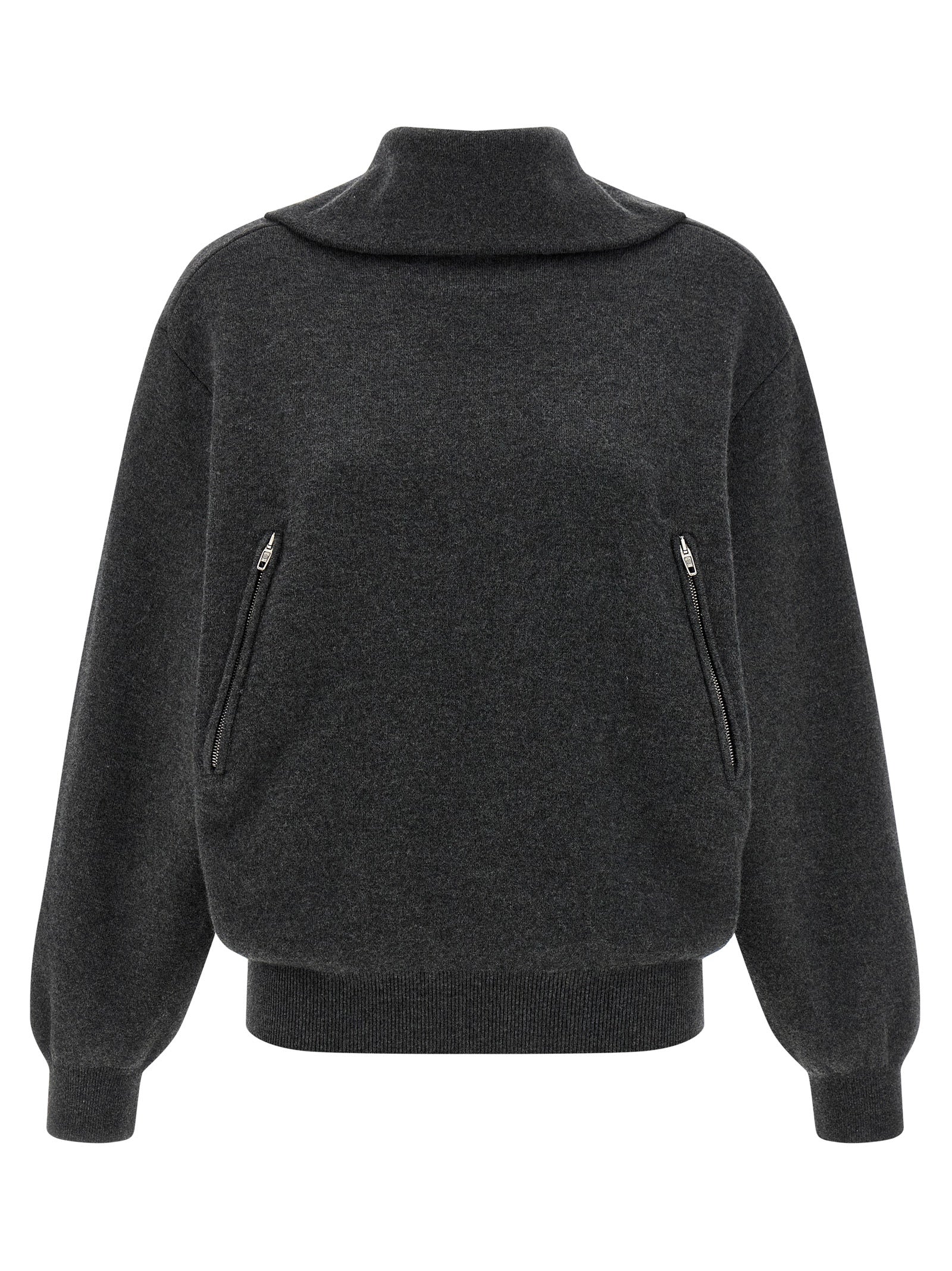 Balenciaga Gray Wool Cardigan Balenciaga