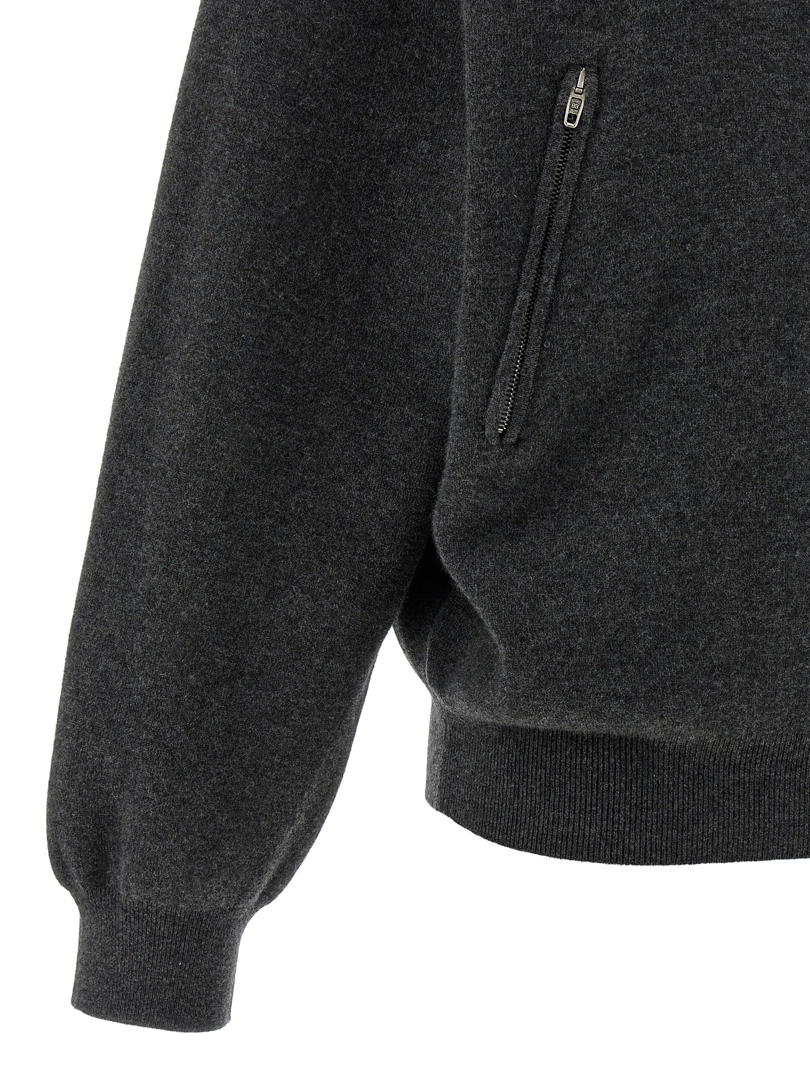 Balenciaga Gray Wool Cardigan Balenciaga
