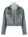 Balenciaga Blue Cotton Denim Jacket Balenciaga