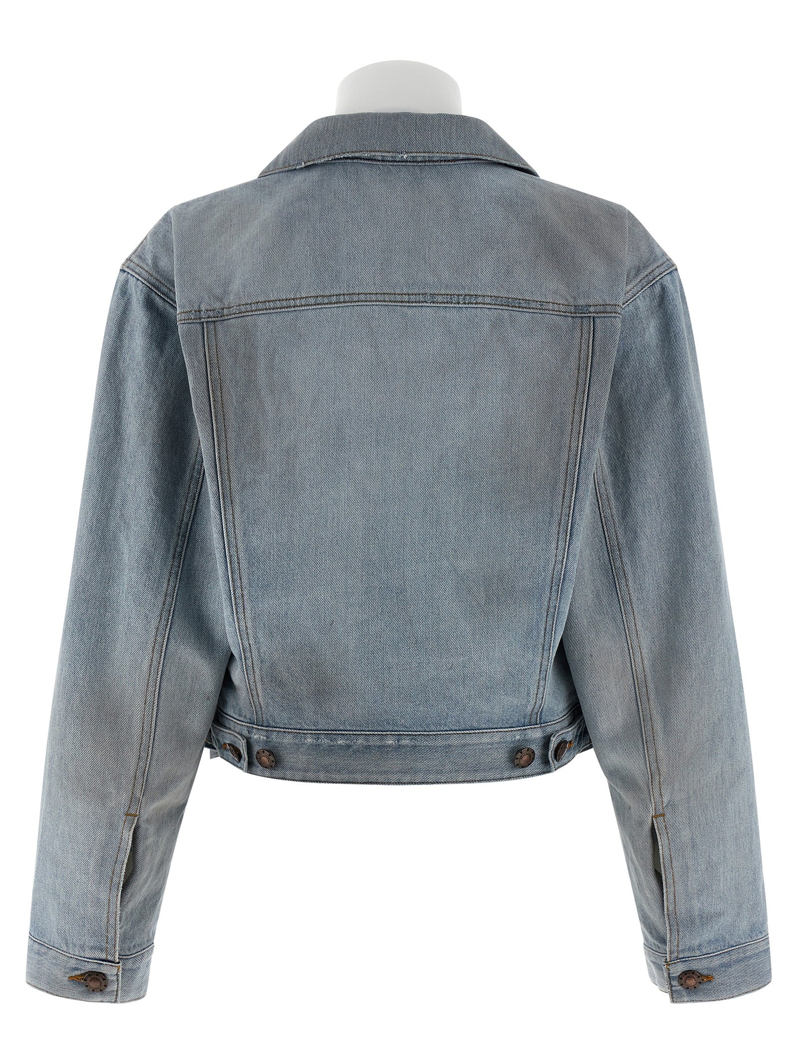 Balenciaga Blue Cotton Denim Jacket Balenciaga