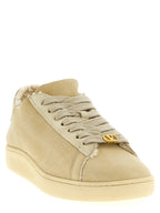 Valentino Garavani Beige Goatskin Low Top Sneakers Valentino Garavani