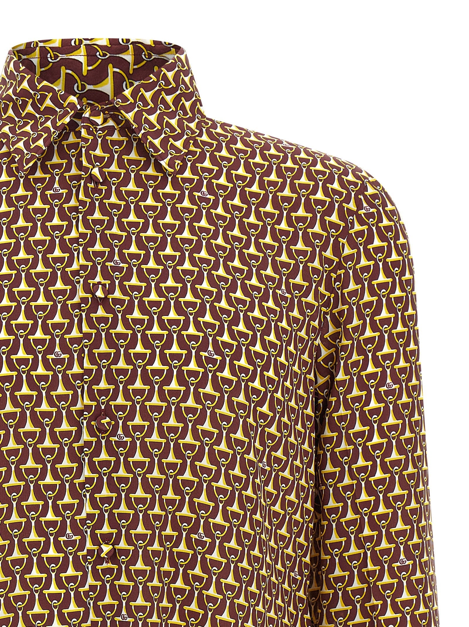 Gucci Multicolor Silk Blouse Gucci
