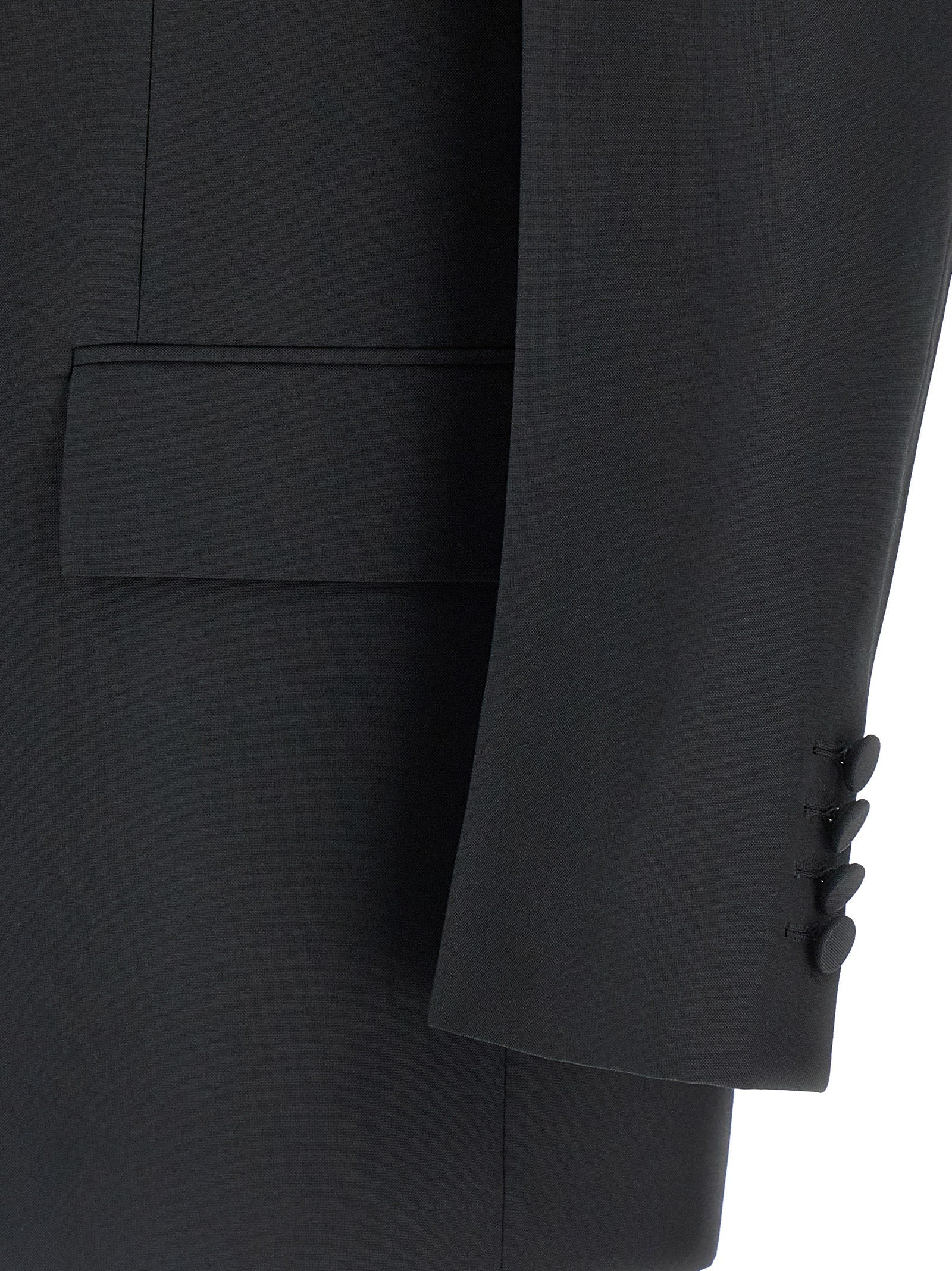 Gucci Black Polyester Blazer Gucci