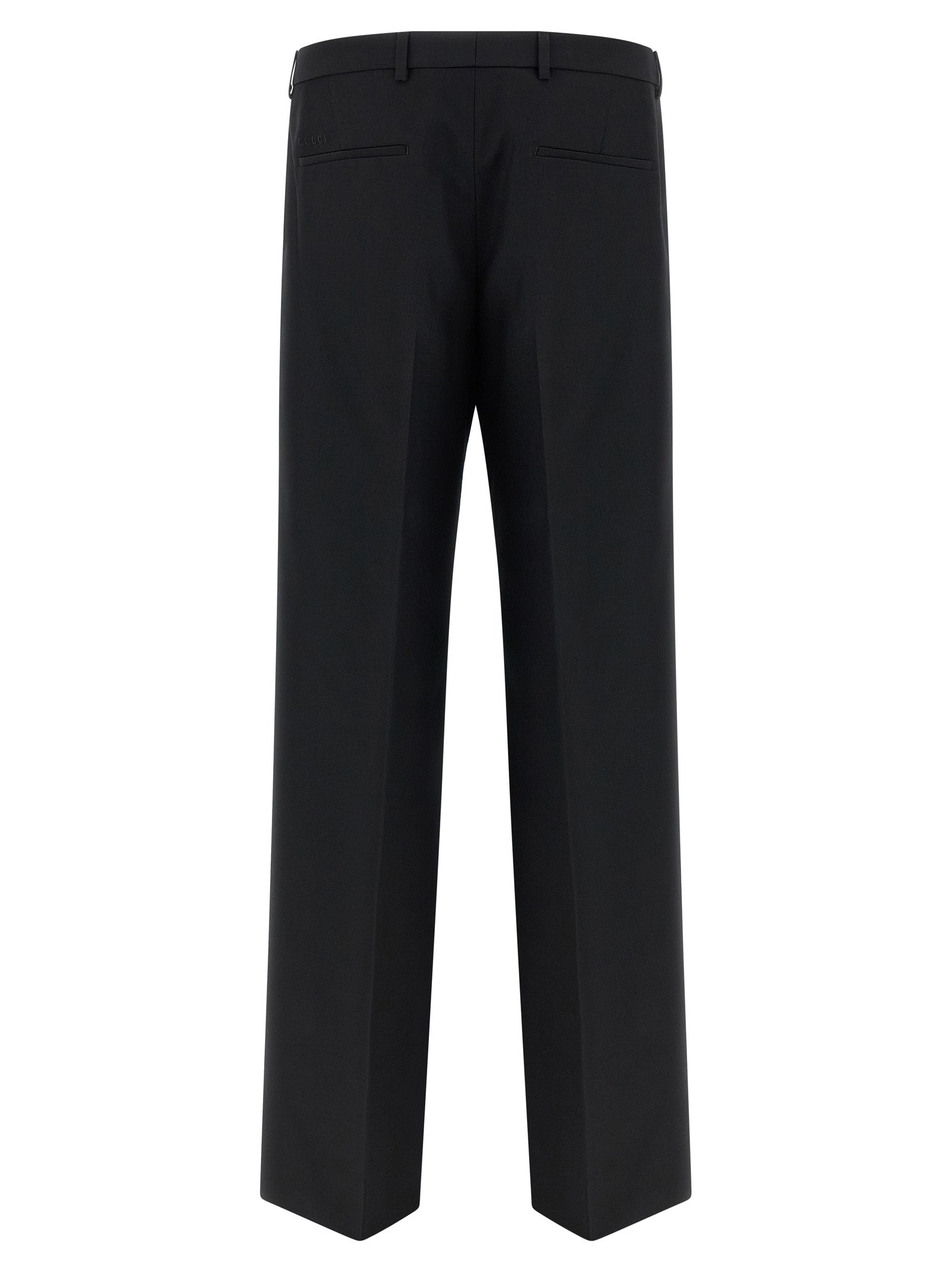 Gucci Black Polyester Dress Pants Gucci