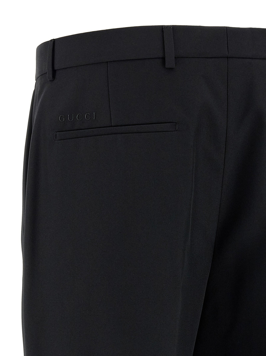 Gucci Black Polyester Dress Pants Gucci