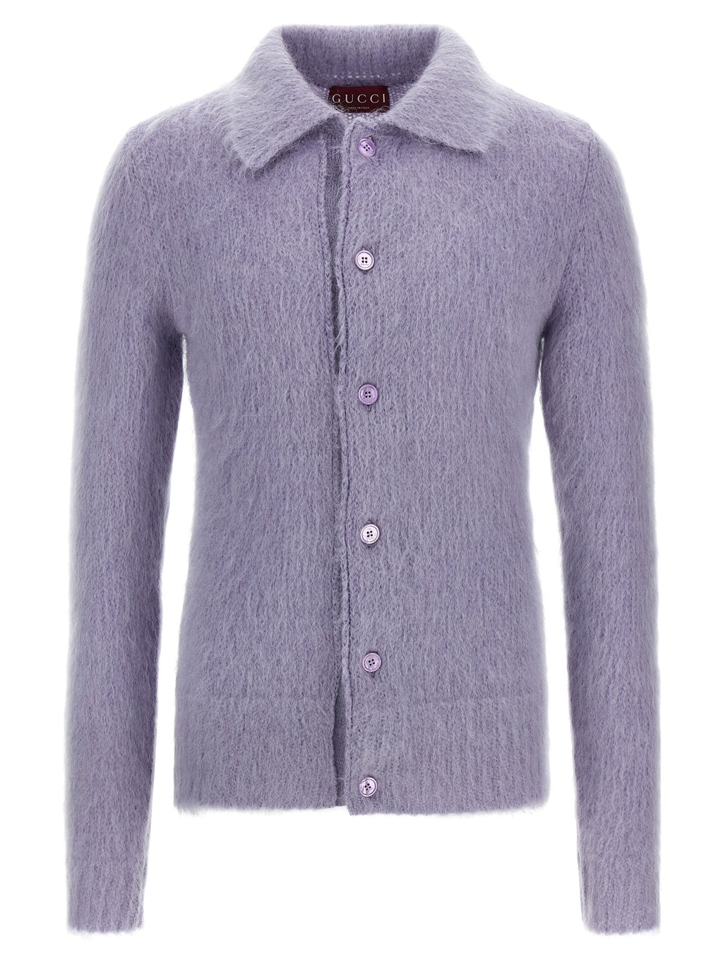 Gucci Purple Wool Cardigan Gucci
