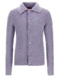 Gucci Purple Wool Cardigan Gucci