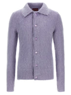 Gucci Purple Wool Cardigan Gucci