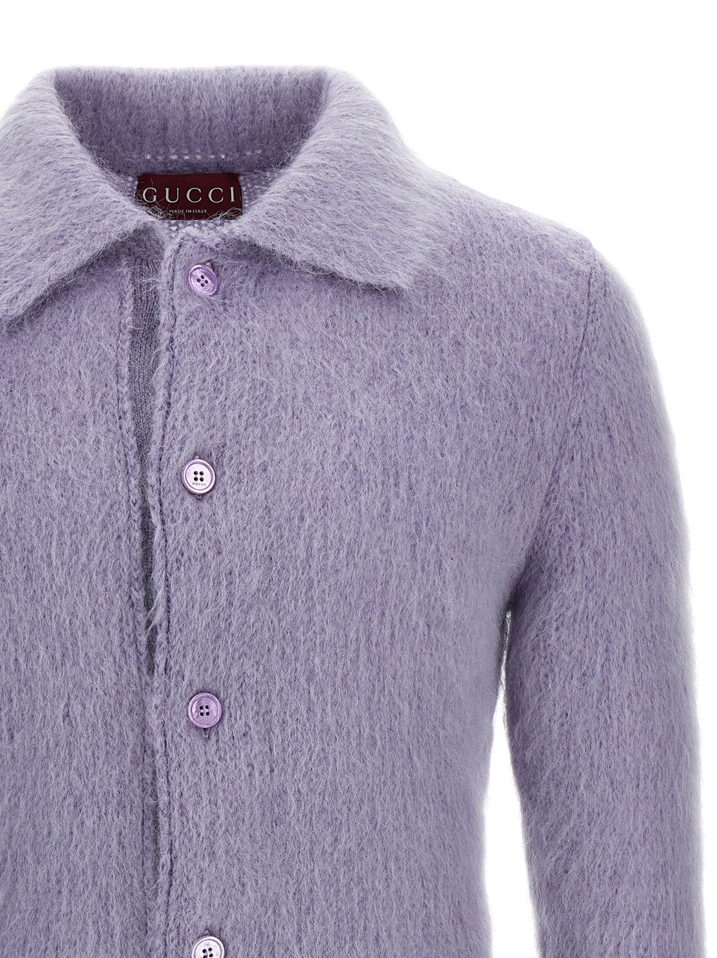 Gucci Purple Wool Cardigan Gucci