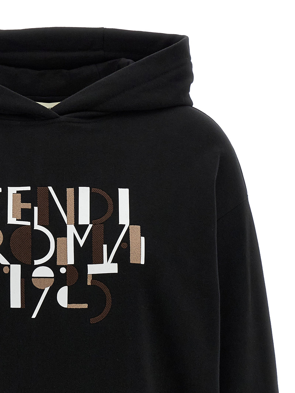 Fendi Black Cotton Sweatshirt Fendi