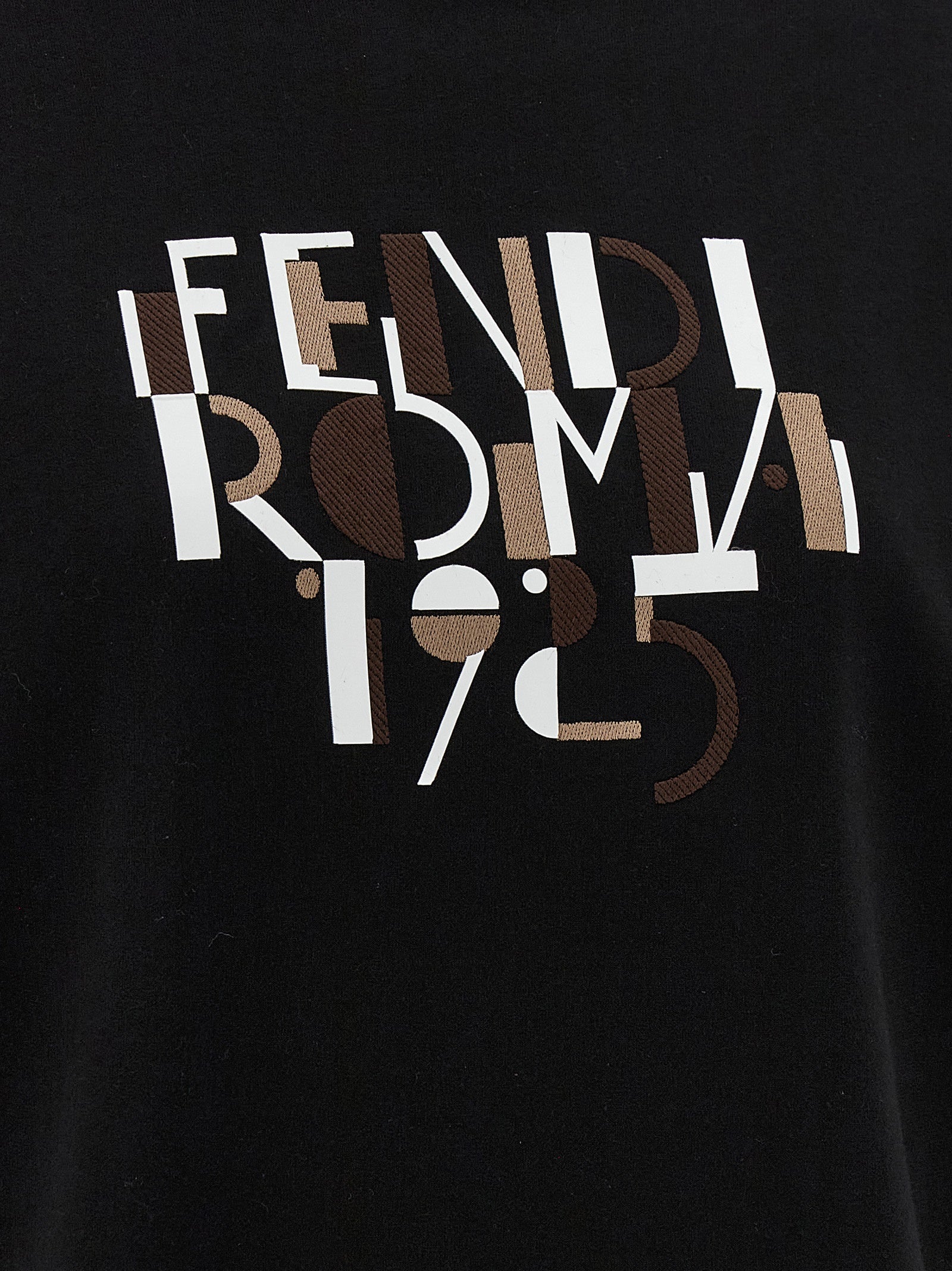 Fendi Black Cotton Sweatshirt Fendi