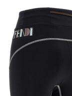 Fendi Black Polyamide Leggings Fendi