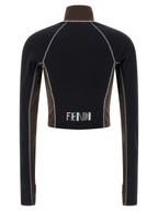 Fendi Black Polyamide Top Fendi