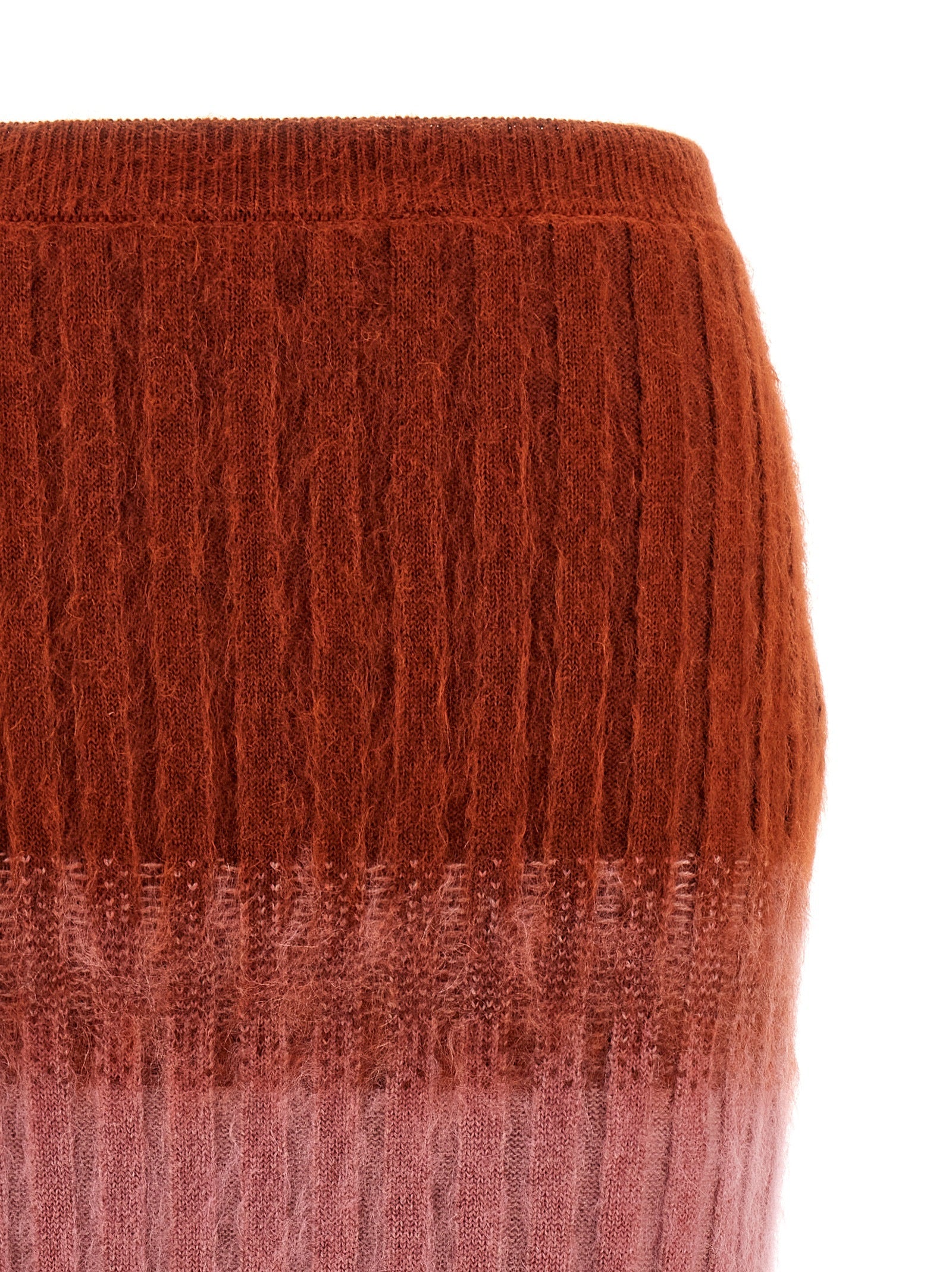 Fendi Multicolor Wool Midi Skirt Fendi