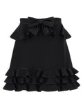 Valentino Garavani Black Virgin Wool Long Skirt Valentino Garavani