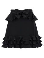 Valentino Garavani Black Virgin Wool Long Skirt Valentino Garavani