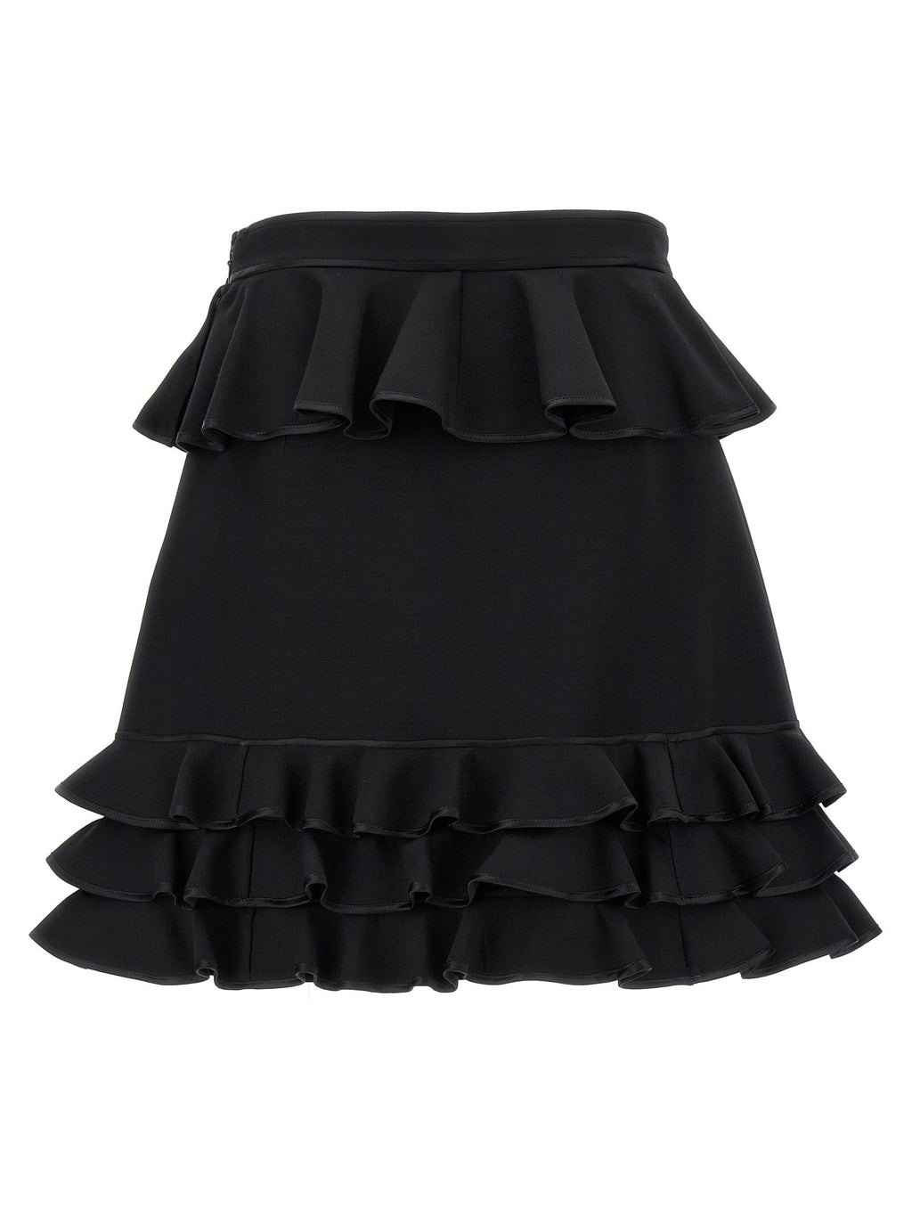 Valentino Garavani Black Virgin Wool Long Skirt Valentino Garavani