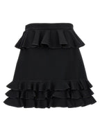 Valentino Garavani Black Virgin Wool Long Skirt Valentino Garavani