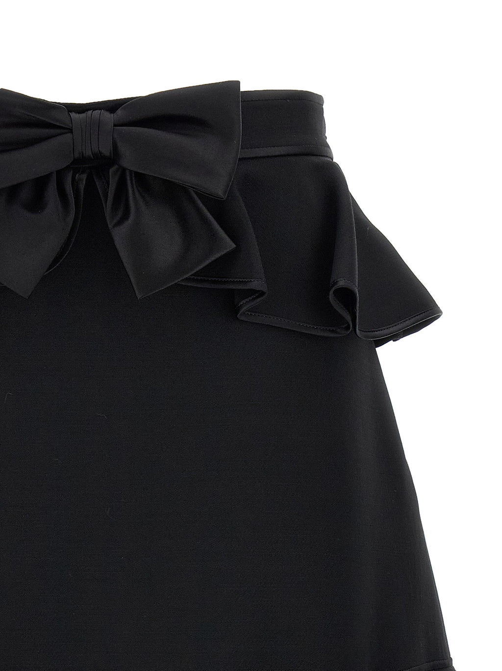 Valentino Garavani Black Virgin Wool Long Skirt Valentino Garavani