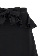 Valentino Garavani Black Virgin Wool Long Skirt Valentino Garavani