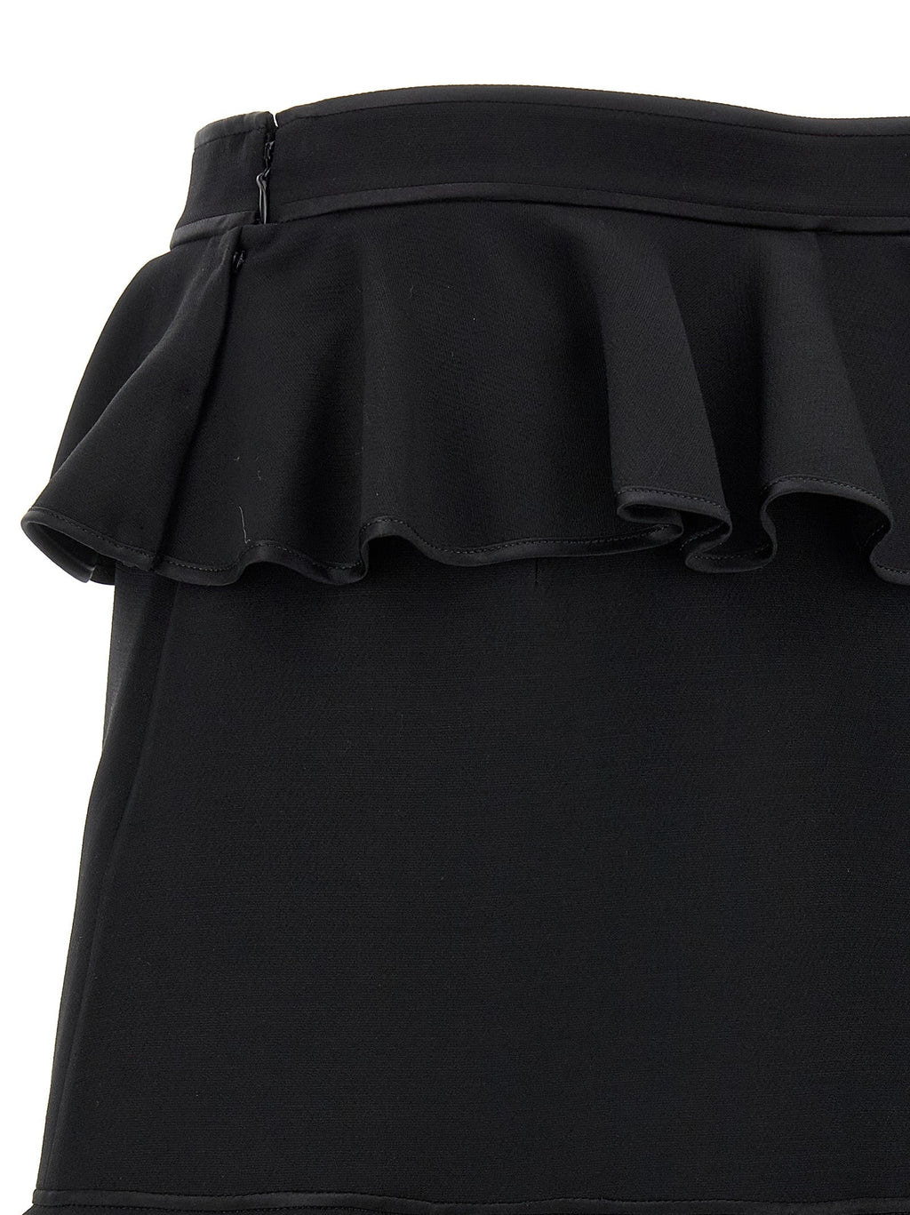 Valentino Garavani Black Virgin Wool Long Skirt Valentino Garavani