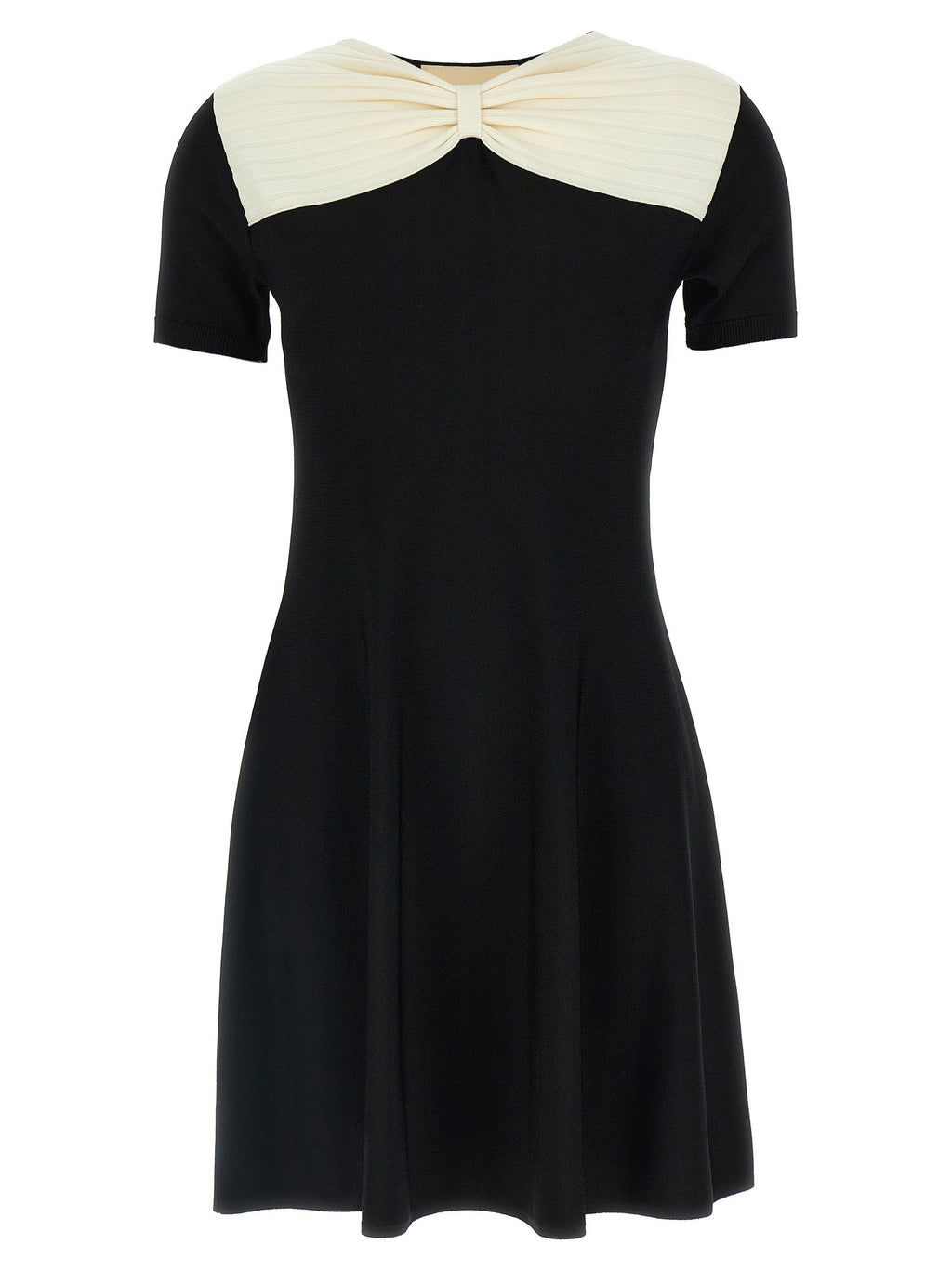 Valentino Garavani Black Viscose Short Dress Valentino Garavani
