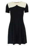 Valentino Garavani Black Viscose Short Dress Valentino Garavani