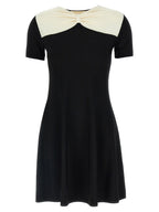 Valentino Garavani Black Viscose Short Dress Valentino Garavani