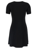 Valentino Garavani Black Viscose Short Dress Valentino Garavani