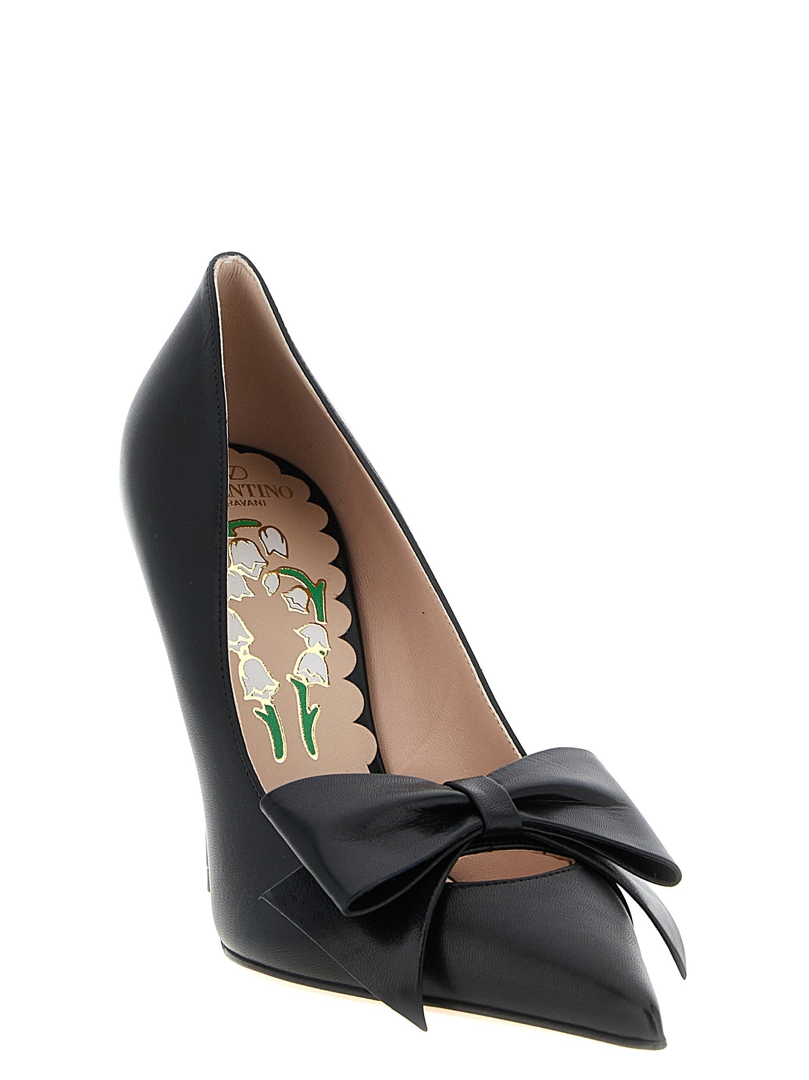 Valentino Garavani Black Calfskin High Heel Pumps Valentino Garavani