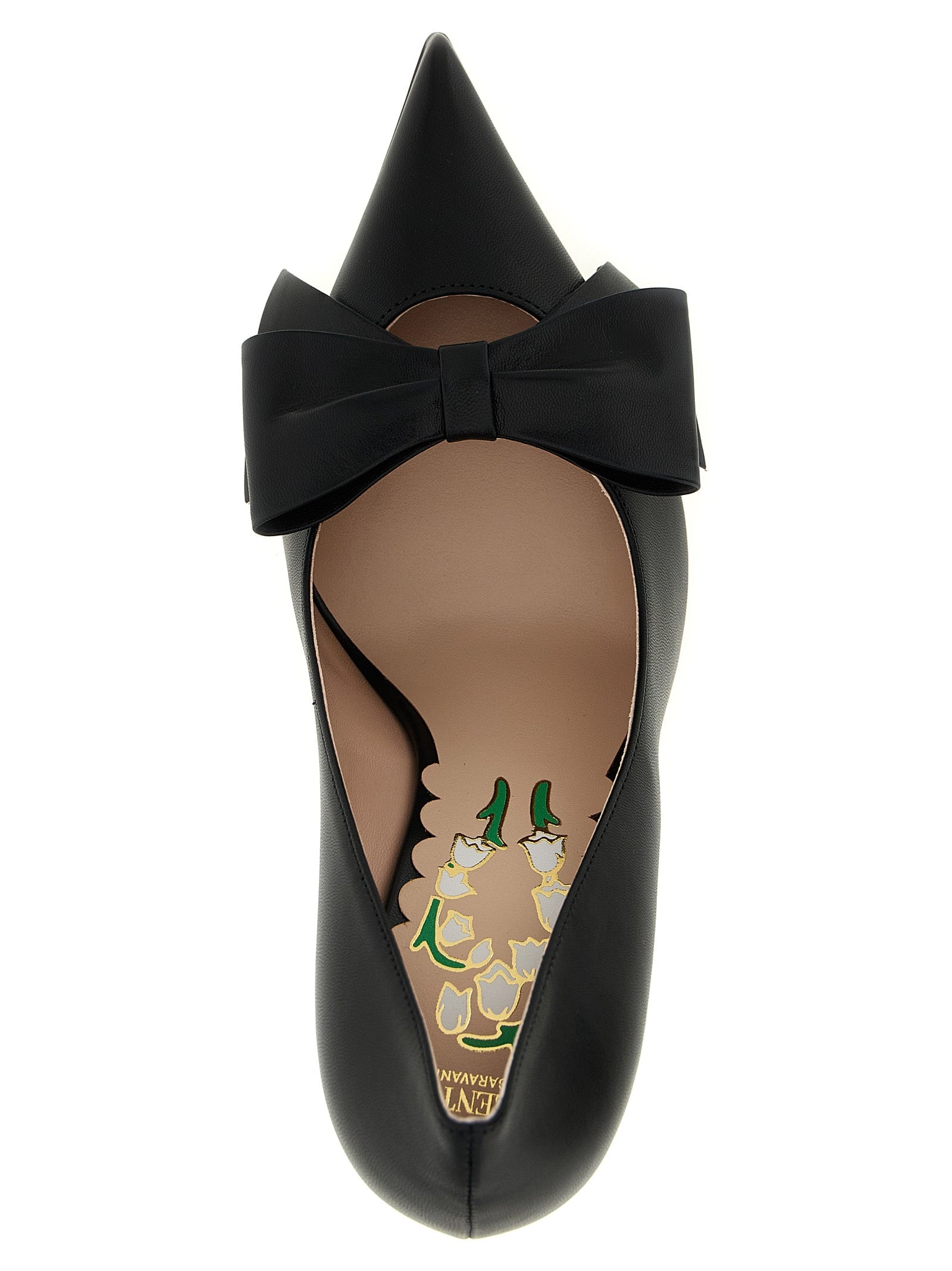 Valentino Garavani Black Calfskin High Heel Pumps Valentino Garavani
