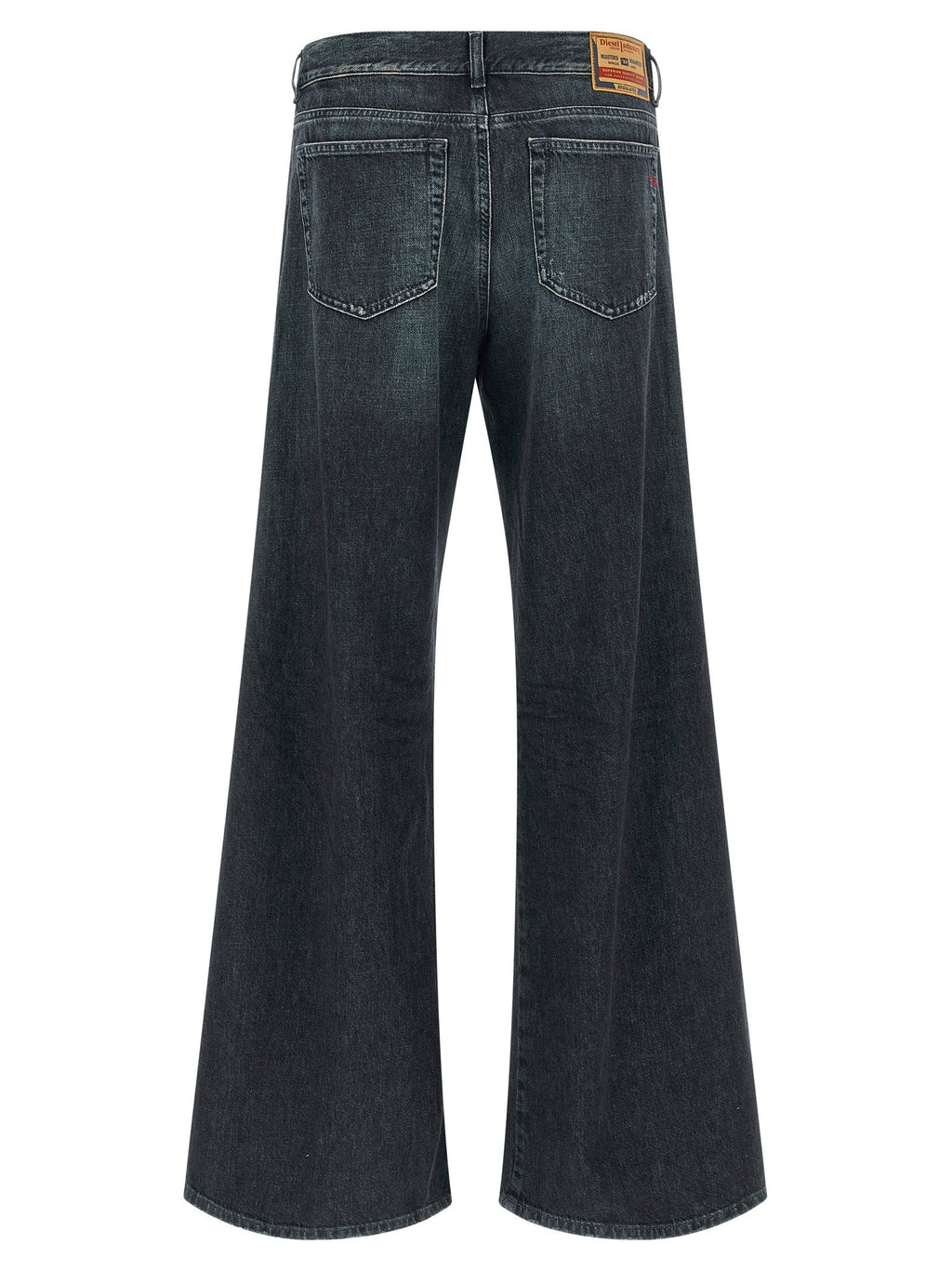 Diesel Blue Cotton Flared Jeans Diesel