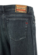 Diesel Blue Cotton Flared Jeans Diesel