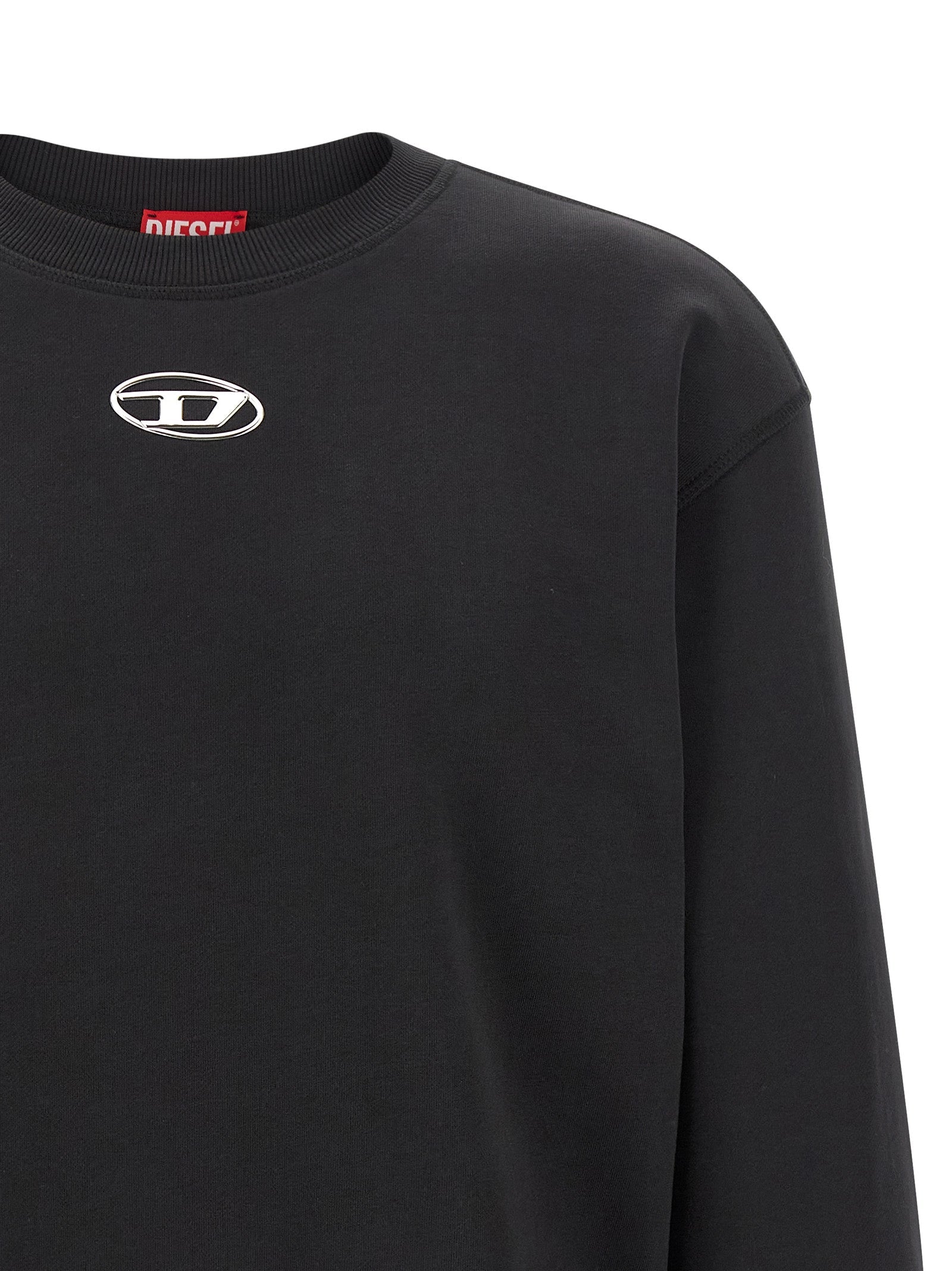 Diesel Black Cotton Sweatshirt Diesel
