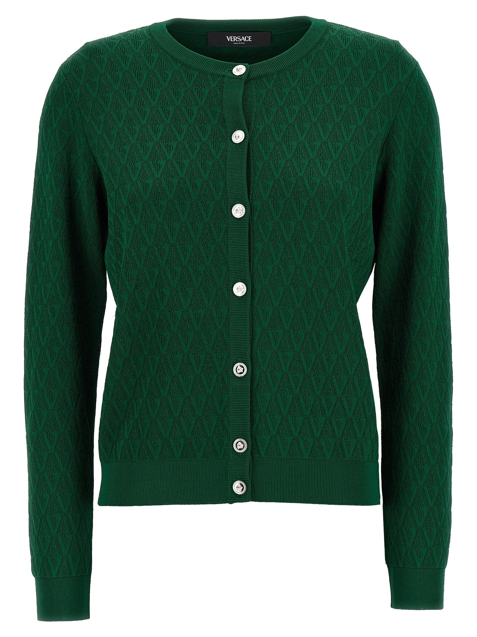 Versace Bicolor Viscose Cardigan Versace