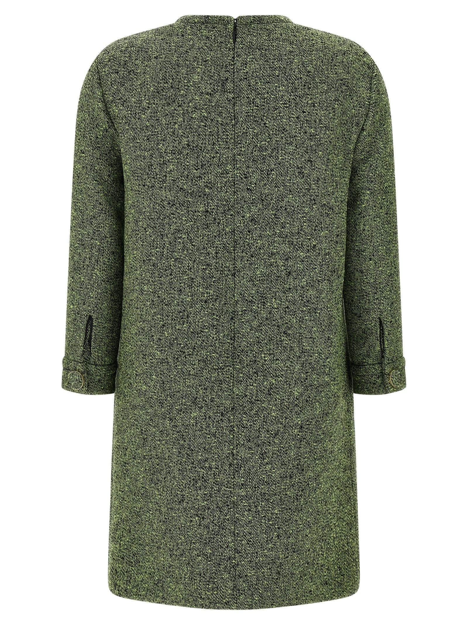 Gucci Bicolor Cotton Short Dress Gucci