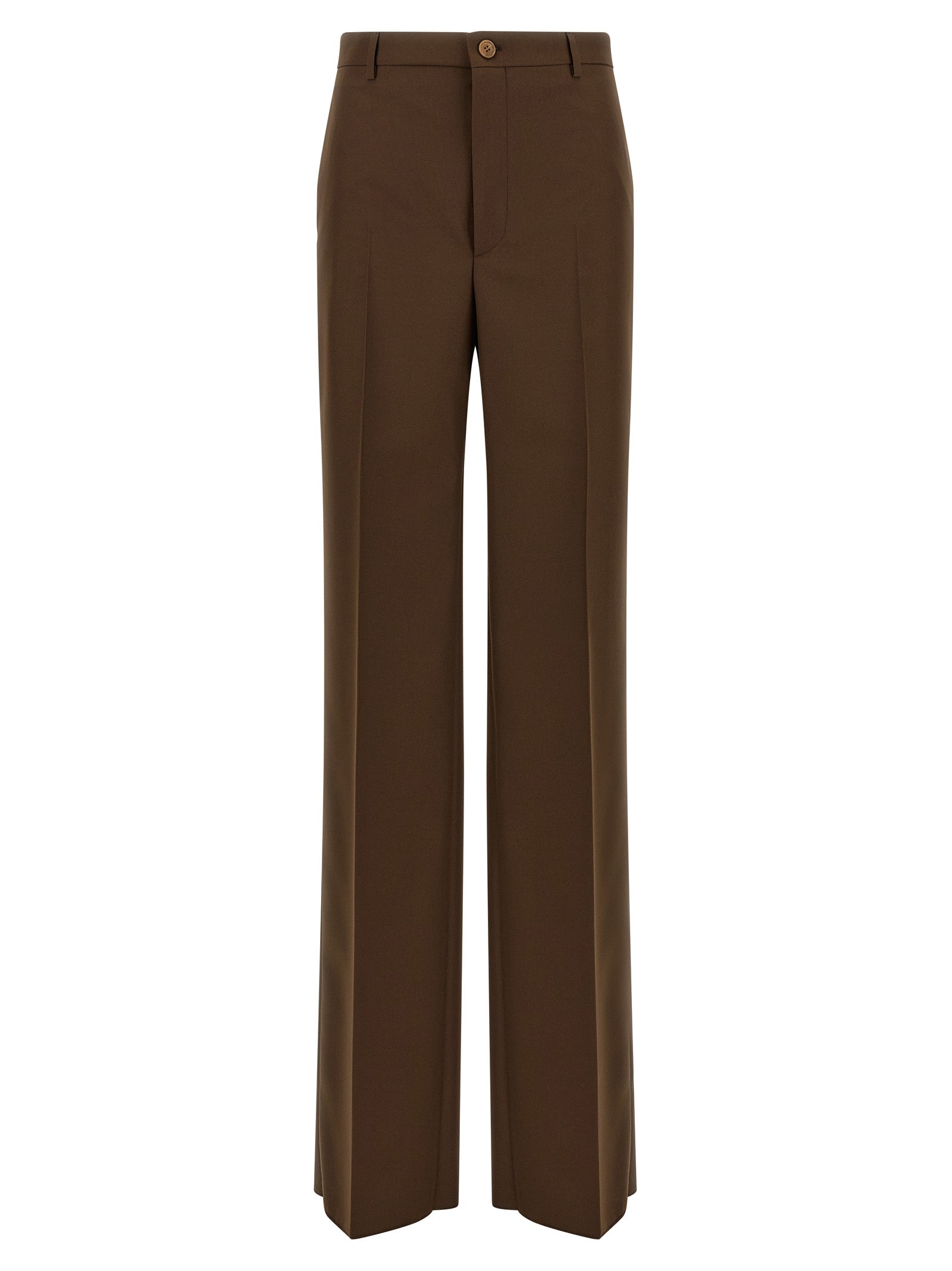 Gucci Brown Polyester Dress Pants Gucci