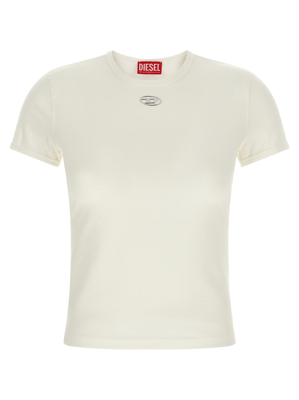 Diesel White Cotton T-Shirt Diesel