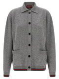 Gucci Gray Wool Cardigan Gucci