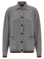Gucci Gray Wool Cardigan Gucci