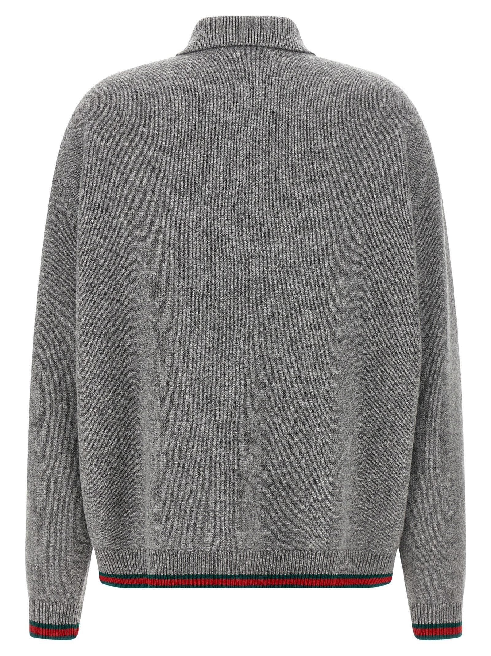 Gucci Gray Wool Cardigan Gucci