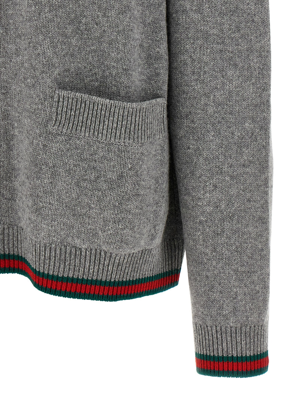 Gucci Gray Wool Cardigan Gucci