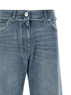 Versace Blue Cotton Boyfriend Jeans Versace