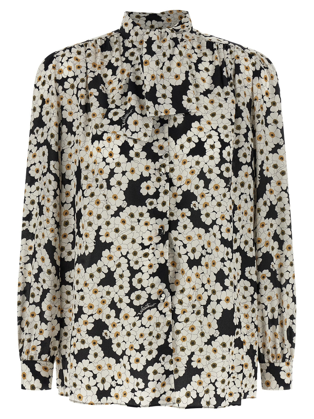 Valentino Garavani Bicolor Silk Blouse Valentino Garavani