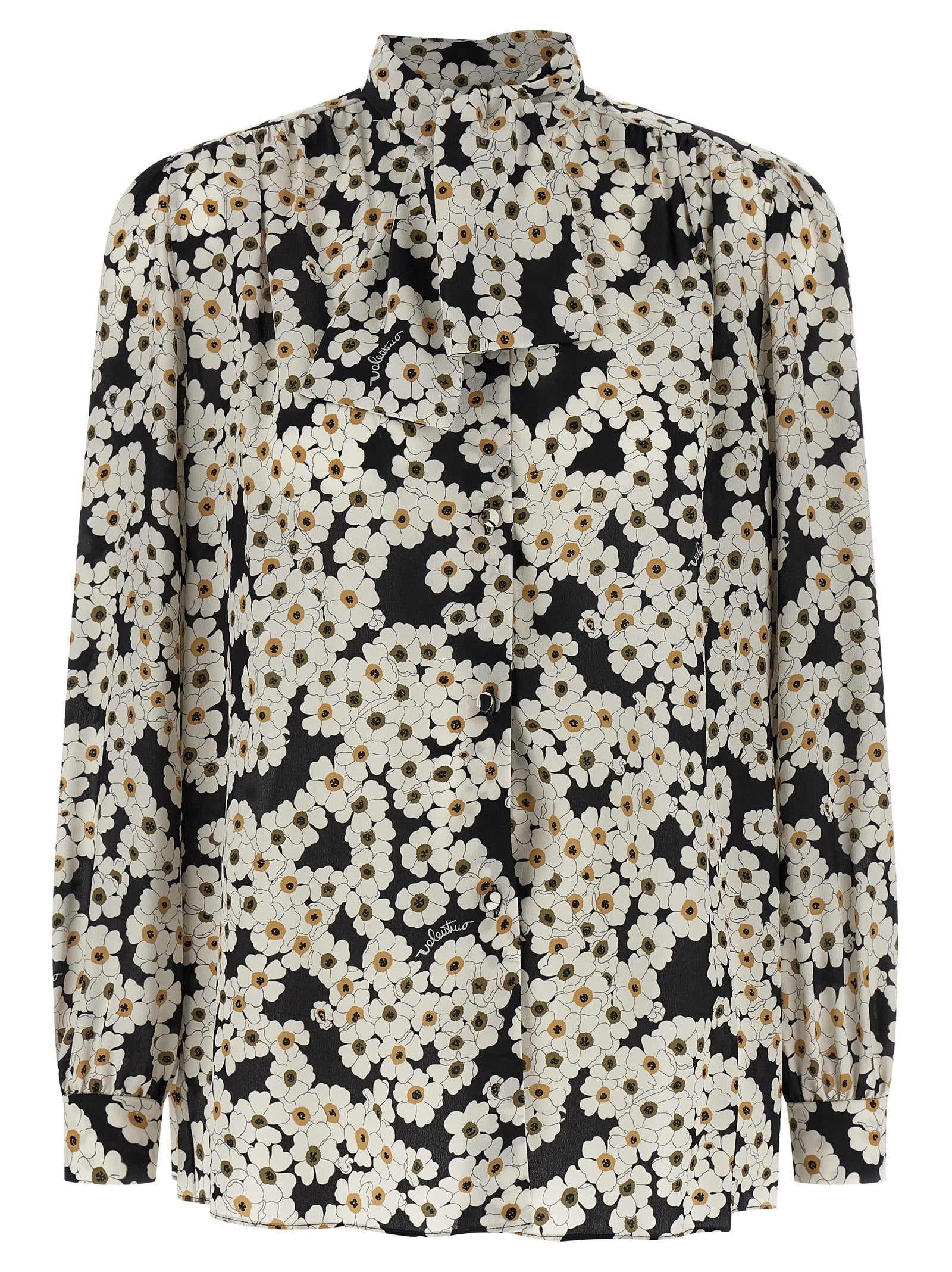 Valentino Garavani Bicolor Silk Blouse Valentino Garavani