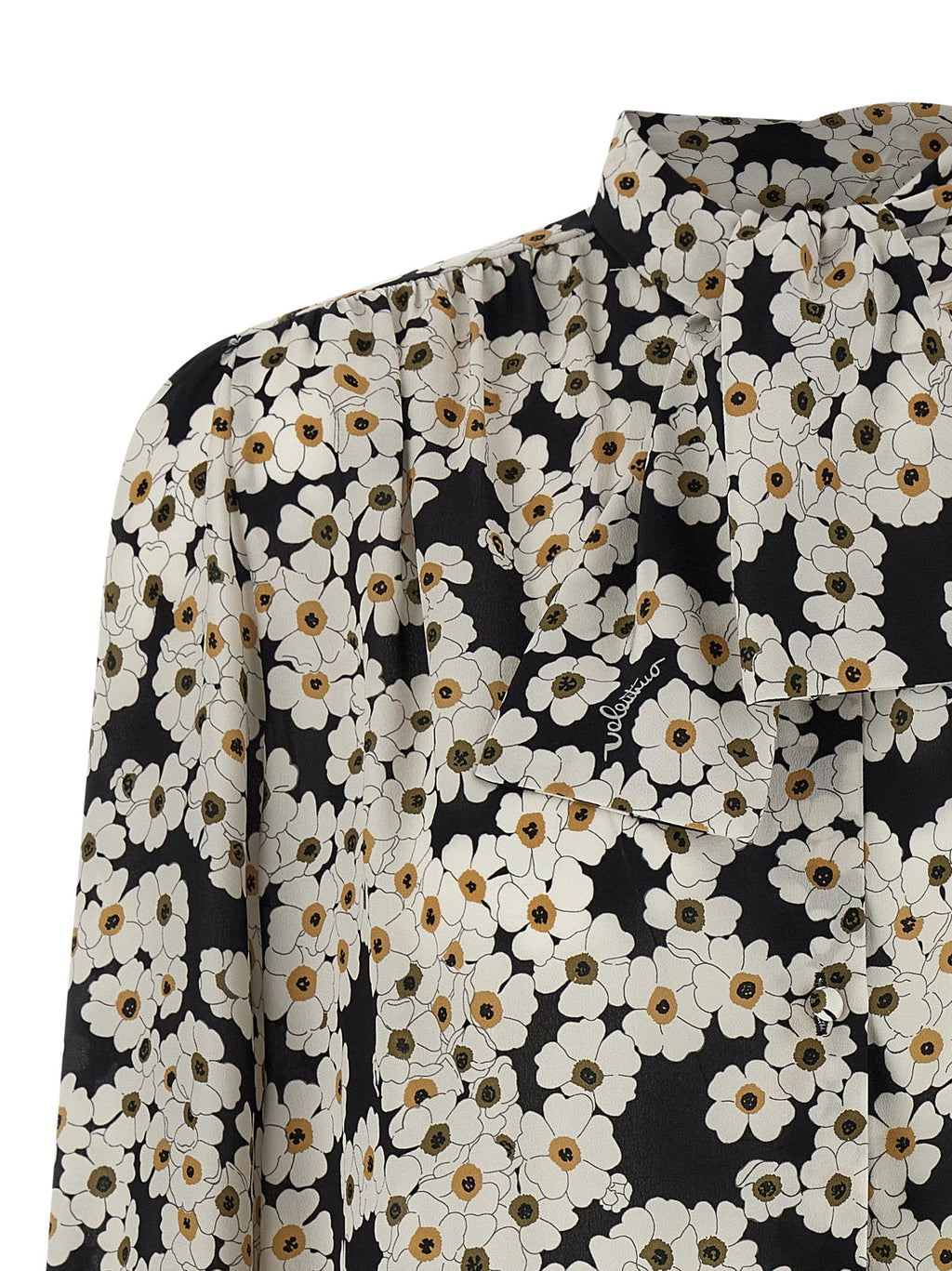 Valentino Garavani Bicolor Silk Blouse Valentino Garavani