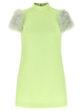 Valentino Garavani Bicolor Virgin Wool Short Dress Valentino Garavani