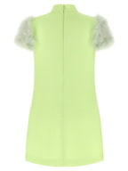 Valentino Garavani Bicolor Virgin Wool Short Dress Valentino Garavani