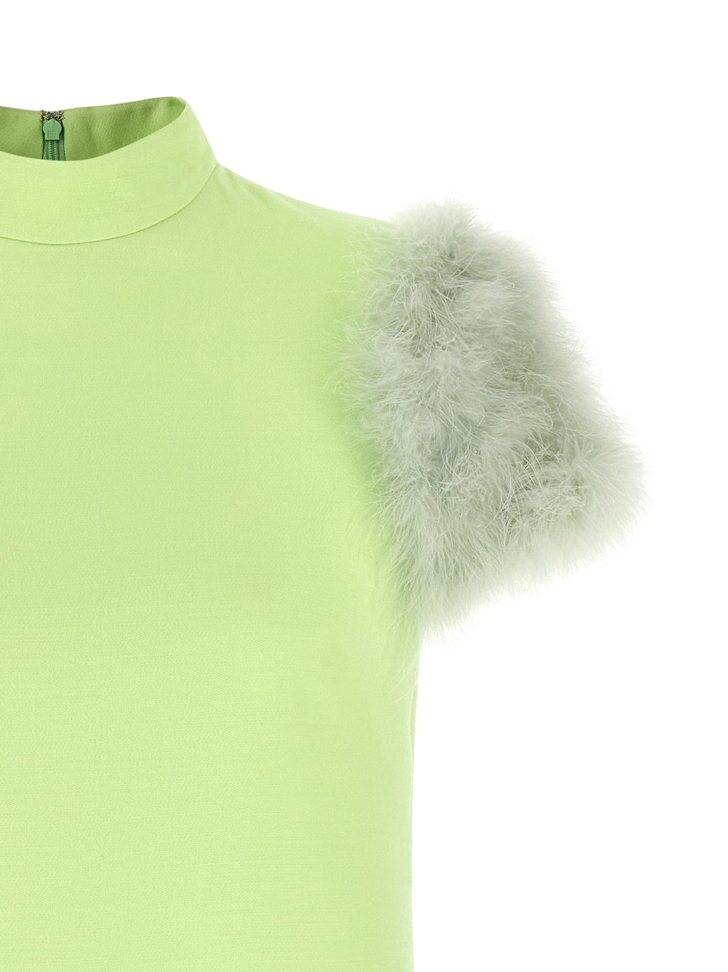 Valentino Garavani Bicolor Virgin Wool Short Dress Valentino Garavani