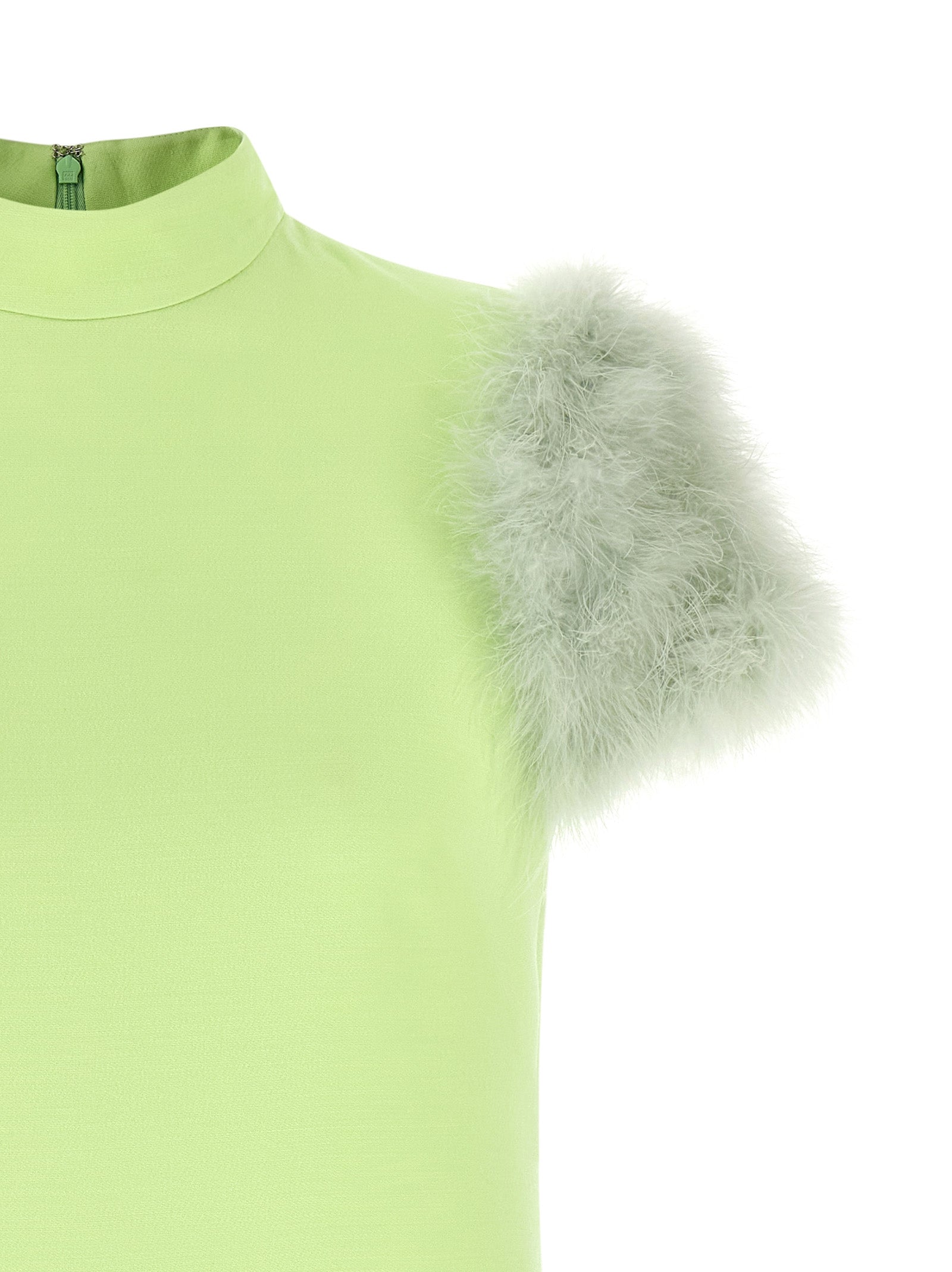 Valentino Garavani Bicolor Virgin Wool Short Dress Valentino Garavani
